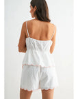 Fiona Floral Embroidered Sleepwear Set