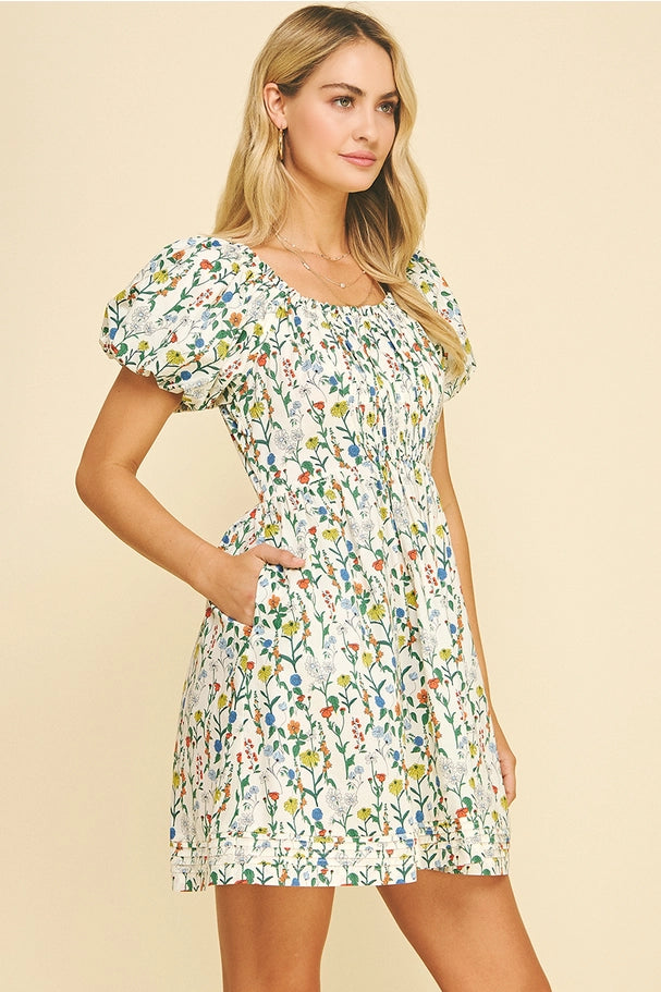 Stephanie Bubble Sleeve Dress