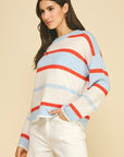 Stevie Striped Crew Neck Sweater