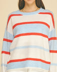 Stevie Striped Crew Neck Sweater