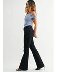 Perry Scissor Cut Flare Denim - High Rise