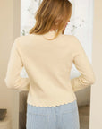 Alina Scalloped Cardigan
