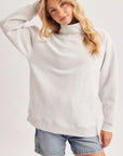 Marley Oversized Mock Neck Sweatshirt