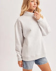 Marley Oversized Mock Neck Sweatshirt