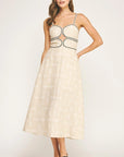 Layla Jacquard Midi Dress