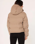 Long Sleeve Zip-Up Hooded Puffer Jacket