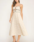 Layla Jacquard Midi Dress