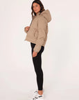 Long Sleeve Zip-Up Hooded Puffer Jacket