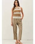 Stella Stripe Crochet Halter