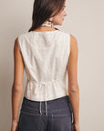 Elara Eyelet Sleeveless Top