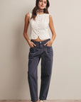 Elara Eyelet Sleeveless Top