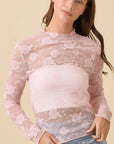 Tatum Mesh Long Sleeve Top