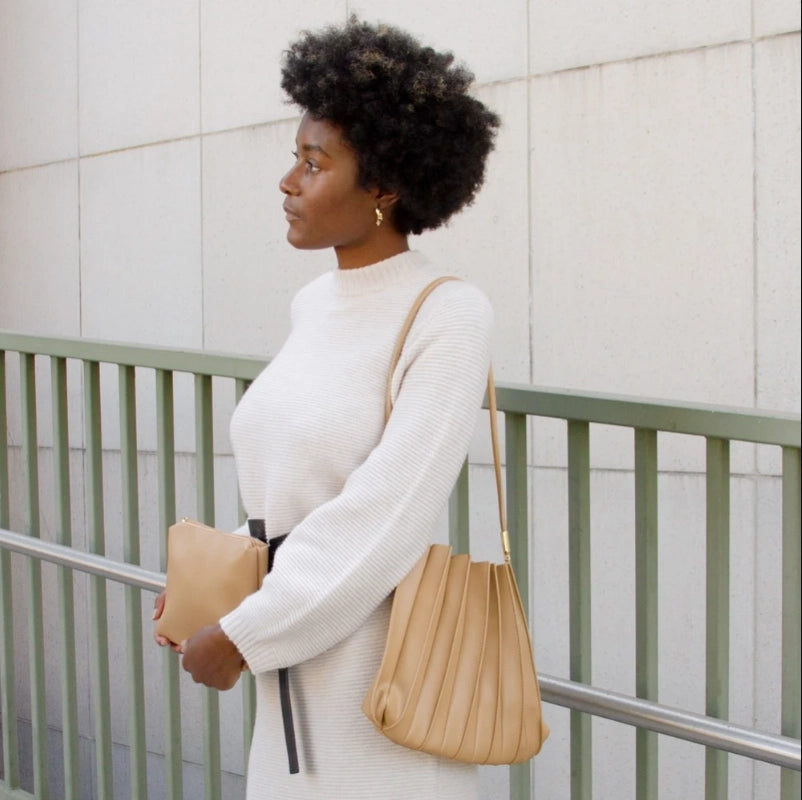 Carrie II Pleated Shoulder Bag