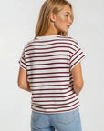 Roxy Raglan Sleeve Stripe Tee