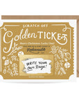 Scratch-Off Card - Christmas Golden Ticket