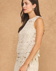 Camila Crochet Scalloped Top
