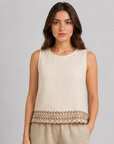 Sophie Scallop Hem Tank