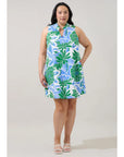 Kalani Sleeveless Shift Mini Dress - Plus Size