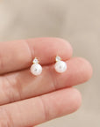 Pearl Cz Studs