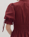 Monica Mini Dress with Eyelet Hem