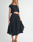 Vanessa Crop Top and Midi Skirt Set