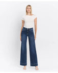 Vanessa High Rise Dark Wash Trouser Wide Jeans