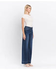 Vanessa High Rise Dark Wash Trouser Wide Jeans