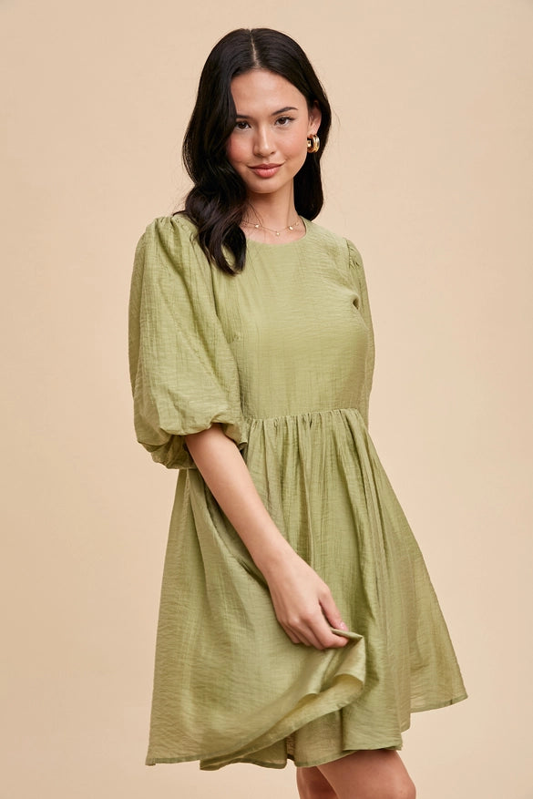 Tara Puff Sleeve Mini Dress