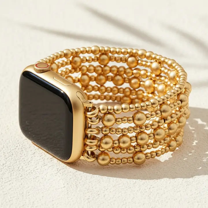 Gigi Golden Demure Stretch Apple Watch Band