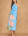 Trina Twisted Bow Midi Dress