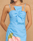 Trina Twisted Bow Midi Dress