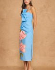 Trina Twisted Bow Midi Dress