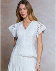 Piper Peplum Lace Blouse