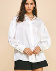 Lynette Solid Satin Blouse