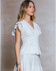 Piper Peplum Lace Blouse