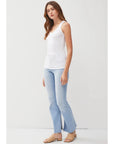 Classic Ribbed Scoop Neck Tank Top