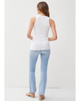 Classic Ribbed Scoop Neck Tank Top