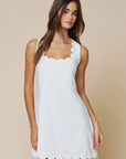 June Scallop Mini Dress