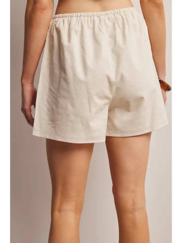 Amara Drawstring Woven Shorts