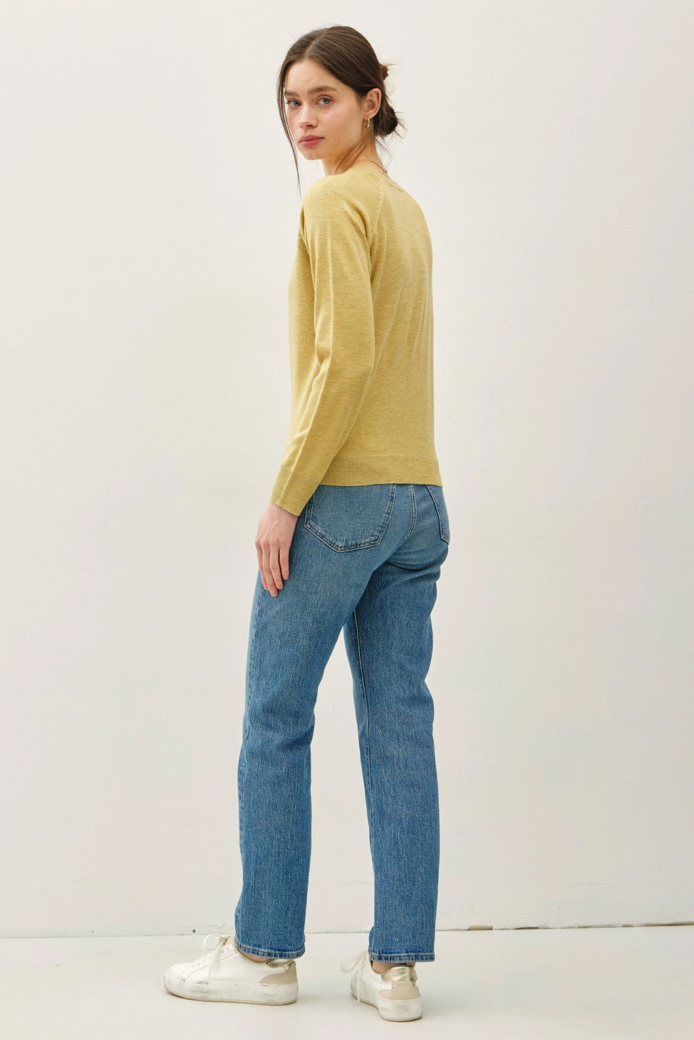 Wool Blended Raglan Sleeve Sweater
