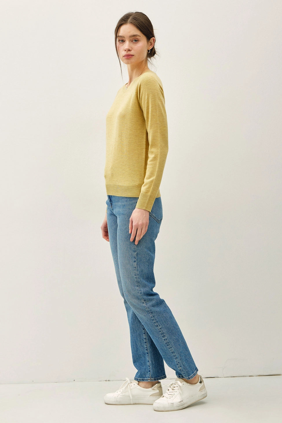 Wool Blended Raglan Sleeve Sweater