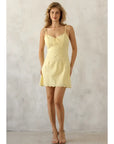 Sophie Scalloped Trim Mini Dress