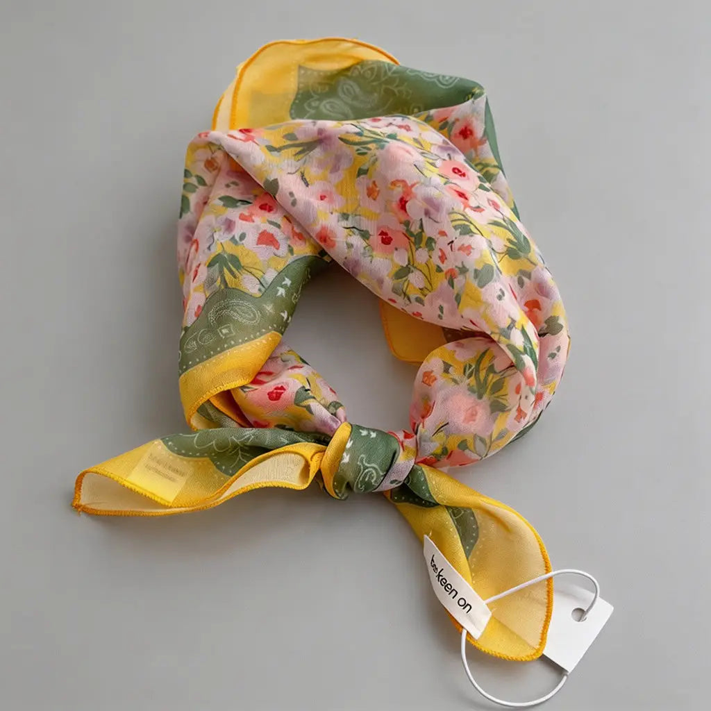 Carrie Yellow and Green Scarf