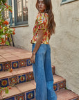 Veda Floral Short Sleeve Top