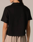 Butter Modal Short Sleeve Quarter Zip Top