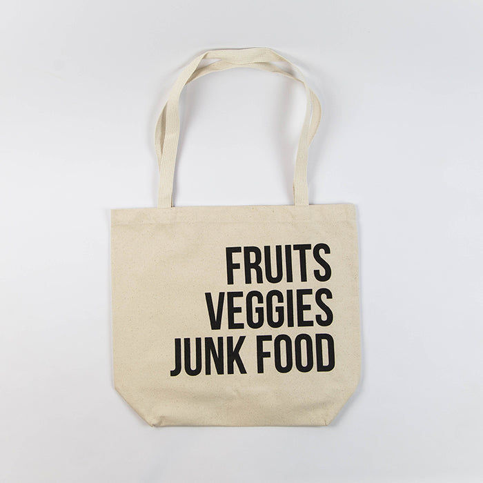 Fruits Veggies Junk Food Tote