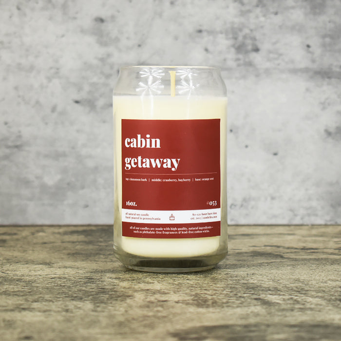Cabin Getaway Scented Soy Candle - 16oz