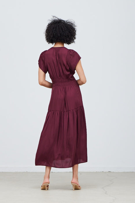 Rachel Satin Midi Dress