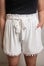 Shelby Paperbag Shorts - White - Final Sale Item