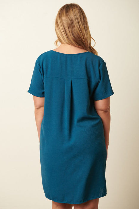 Lorann Short Casual Dress - Plus Size